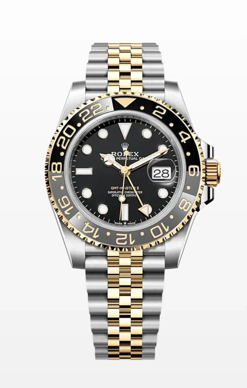 GMT Master II Zombie Two Tone Bruce Wayne jubilee bracelet